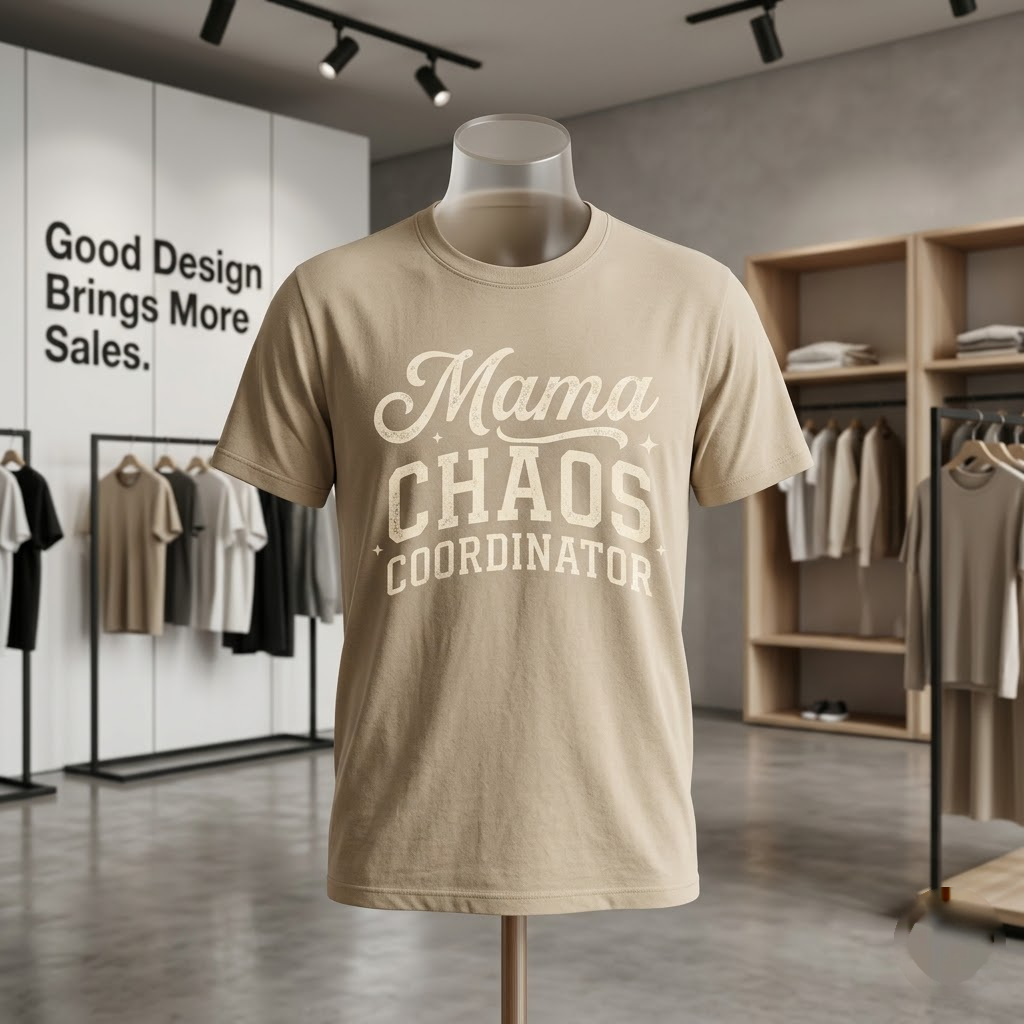 Retro Mama Chaos Coordinator Funny Mom Gift (T-Shirt, Sweatshirt, Hoodie)