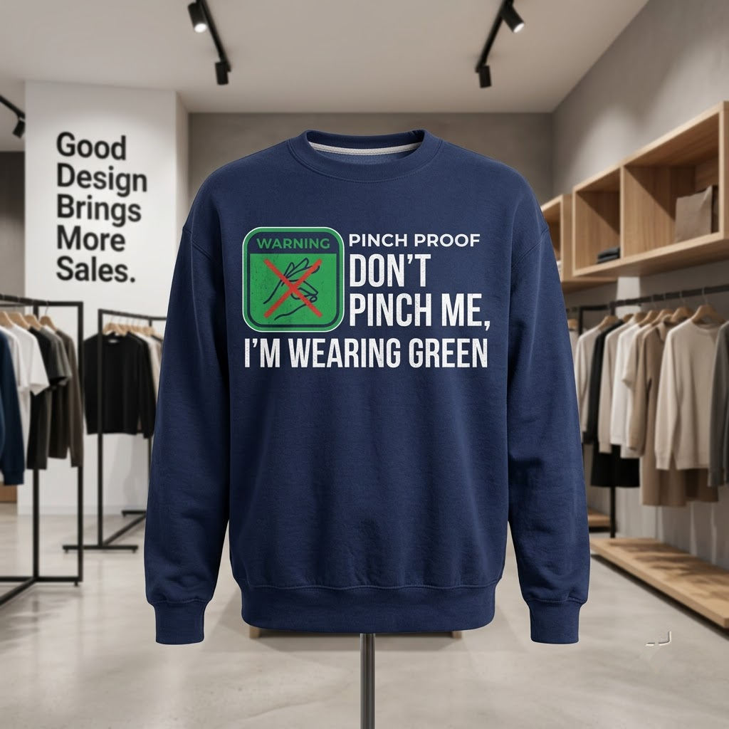 Pinch Proof Don't Pinch Me Funny St Patricks Day Gift (T-Shirt, Sweatshirt, Hoodie)