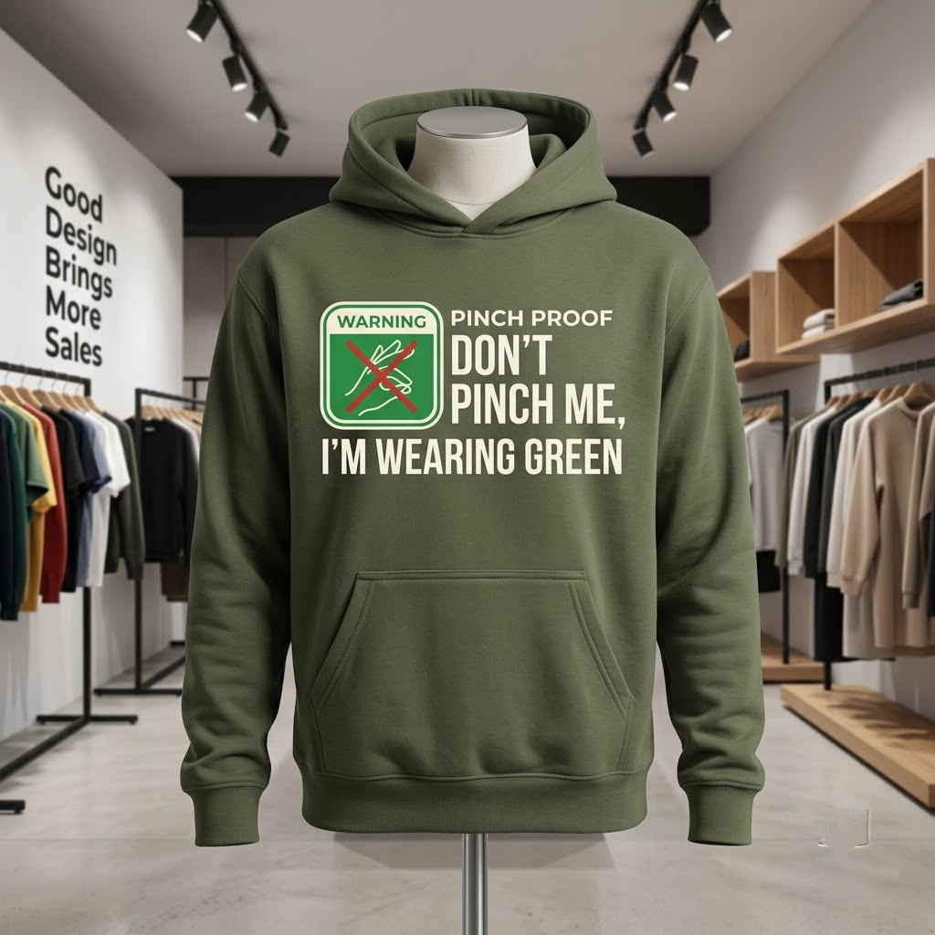 Pinch Proof Don't Pinch Me Funny St Patricks Day Gift (T-Shirt, Sweatshirt, Hoodie)
