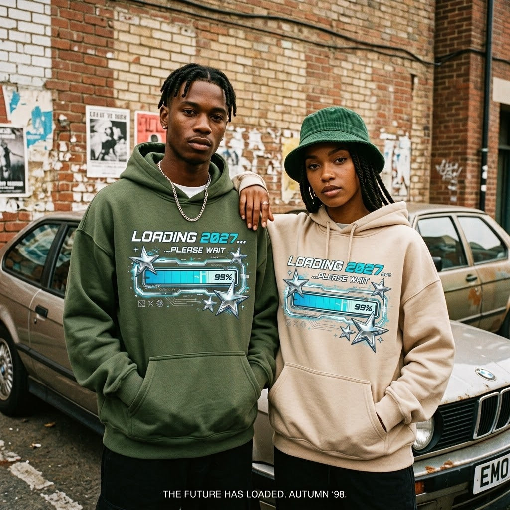 Loading 2027 Please Wait Y2K New Years Eve Gift (T-Shirt, Sweatshirt, Hoodie)