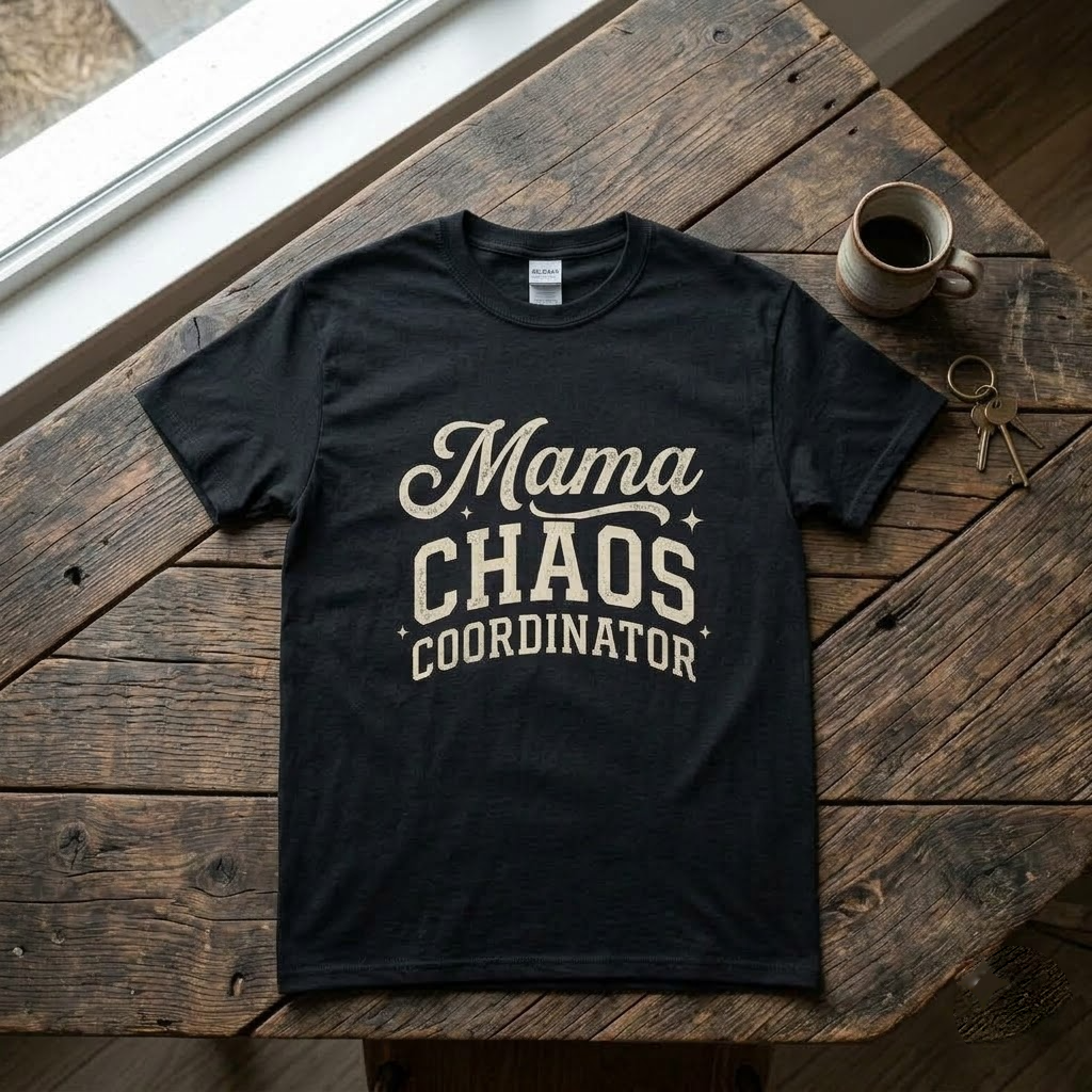 Retro Mama Chaos Coordinator Funny Mom Gift (T-Shirt, Sweatshirt, Hoodie)