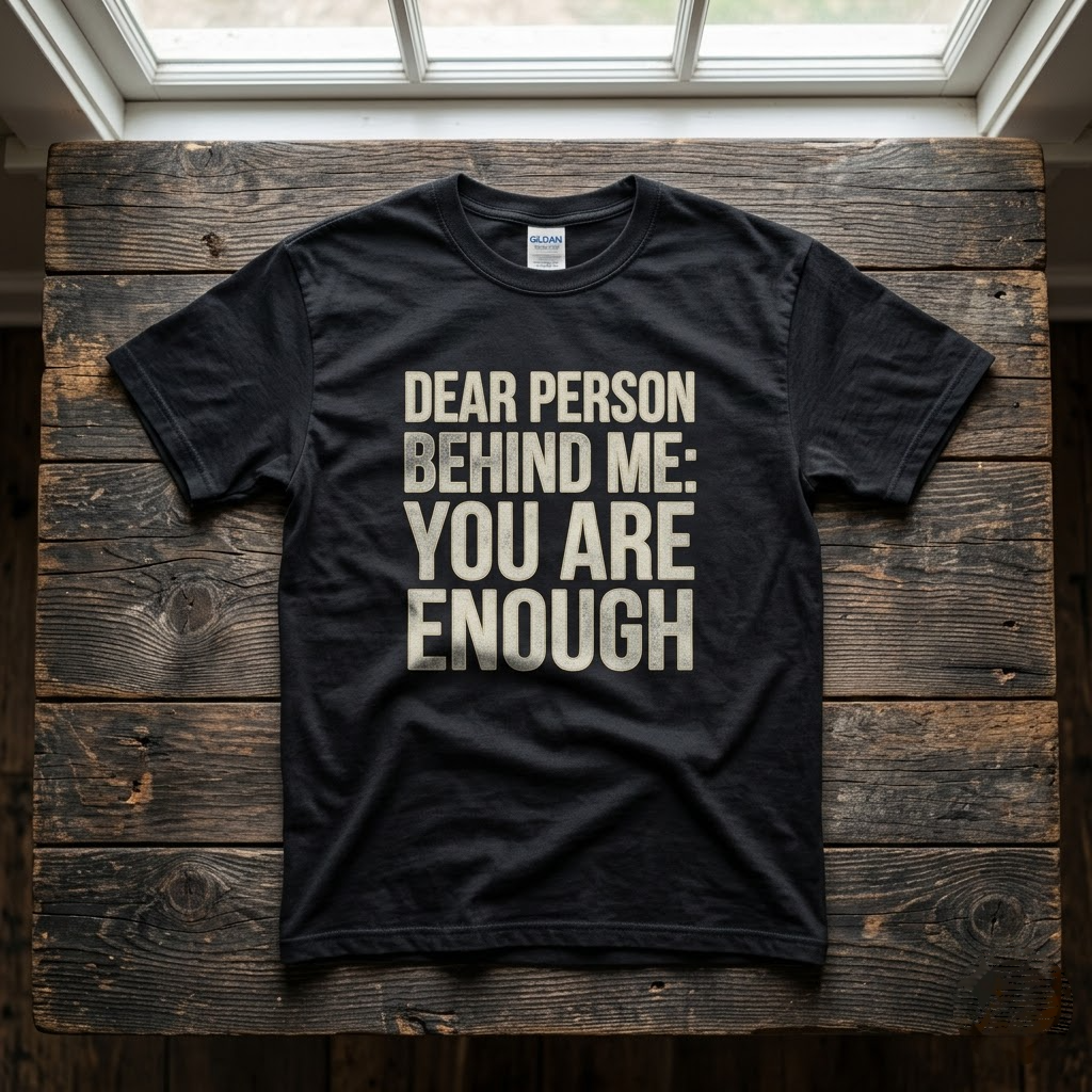 Dear Person Behind Me You Are Enough Positivity Gift (T-Shirt, Sweatshirt, Hoodie)