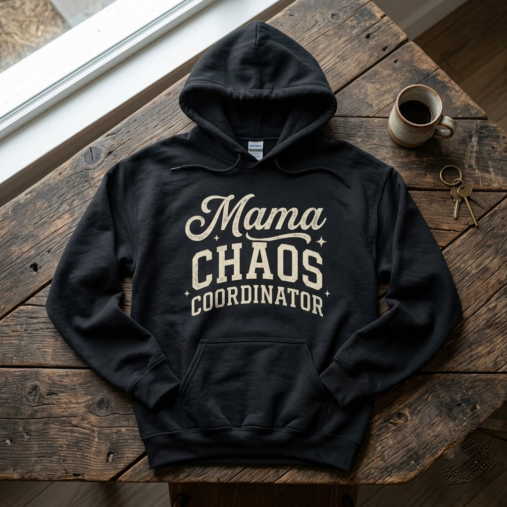 Retro Mama Chaos Coordinator Funny Mom Gift (T-Shirt, Sweatshirt, Hoodie)