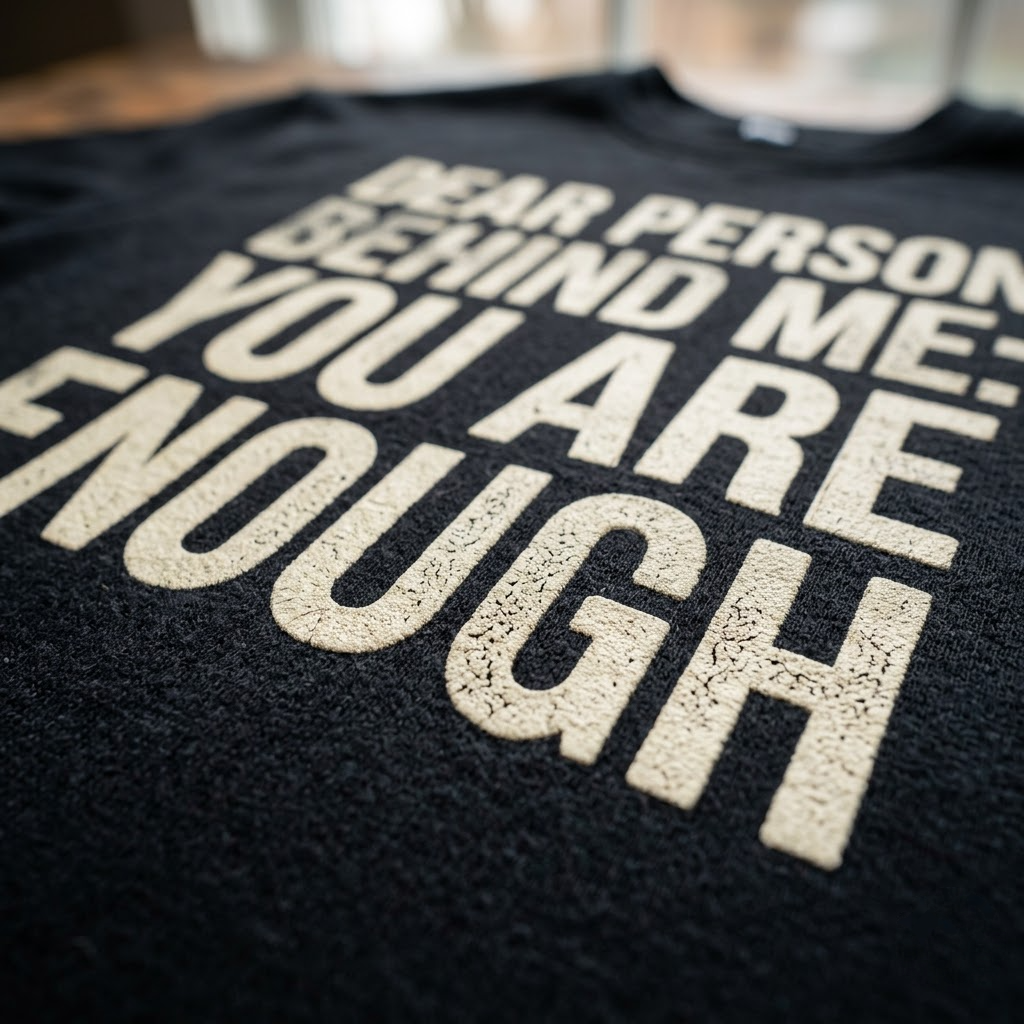 Dear Person Behind Me You Are Enough Positivity Gift (T-Shirt, Sweatshirt, Hoodie)