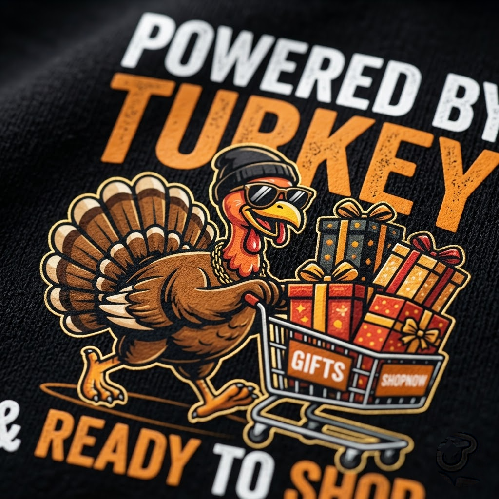 Powered By Turkey Ready To Shop Black Friday Gift (T-Shirt, Sweatshirt, Hoodie)