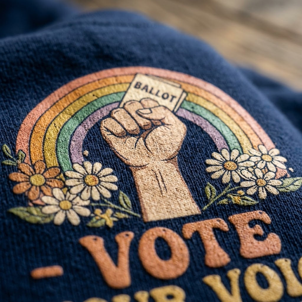 Vote Your Voice Matters Retro Election Gift (T-Shirt, Sweatshirt, Hoodie)
