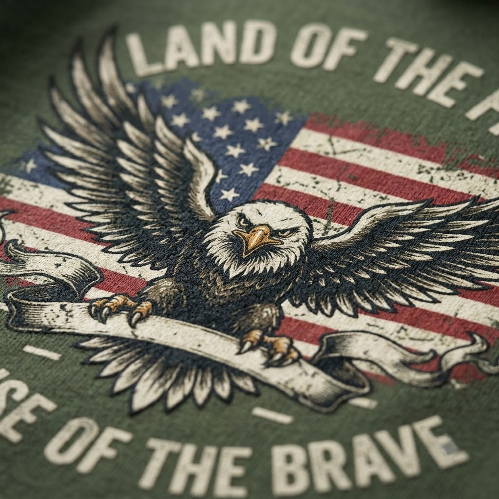 Land Of The Free Because Of The Brave Patriotic Gift (T-Shirt, Sweatshirt, Hoodie)