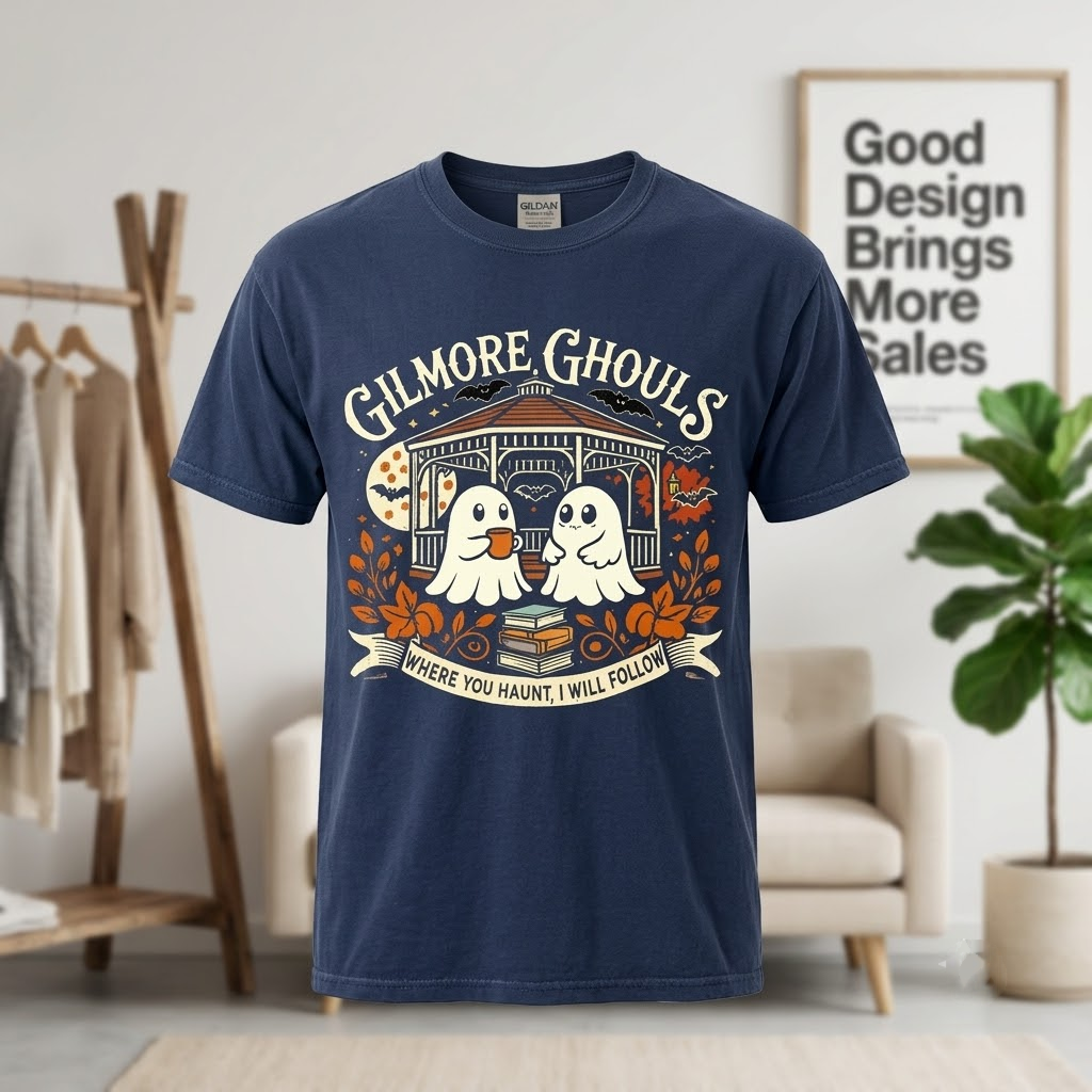 Gilmore Ghouls Shirt, Where You Haunt I Will Follow Sweatshirt, Cute Ghost Autumn Hoodie