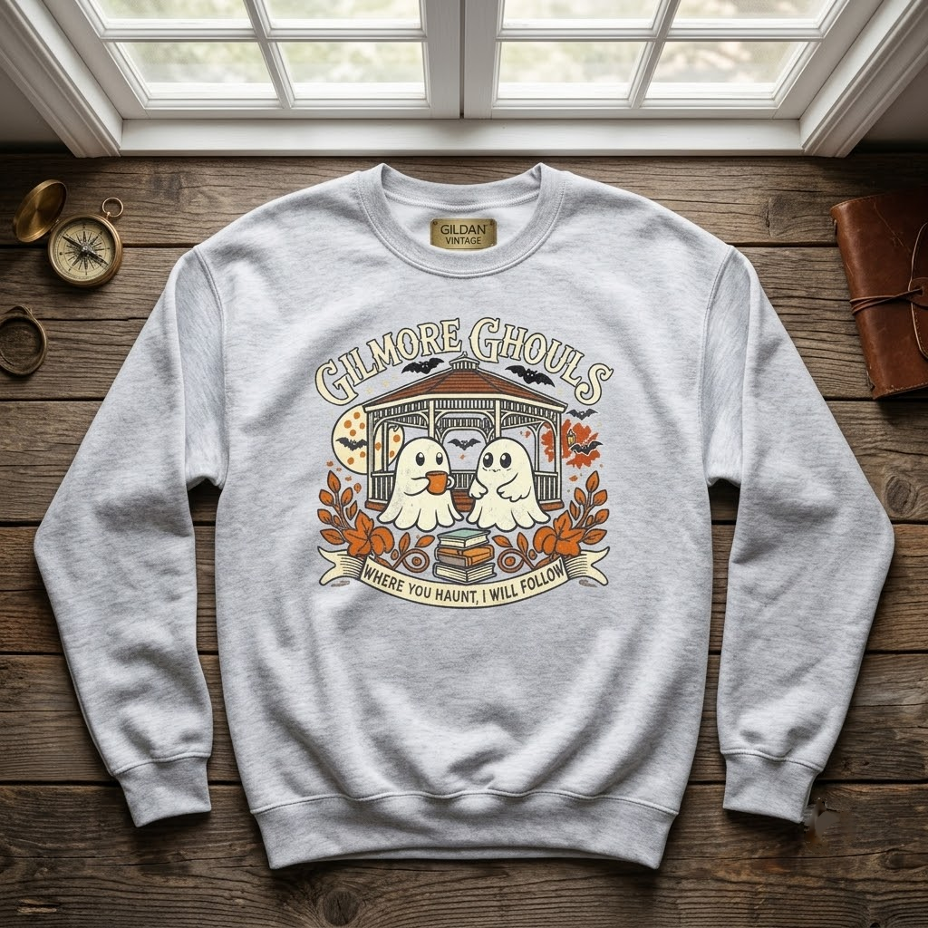 Gilmore Ghouls Shirt, Where You Haunt I Will Follow Sweatshirt, Cute Ghost Autumn Hoodie