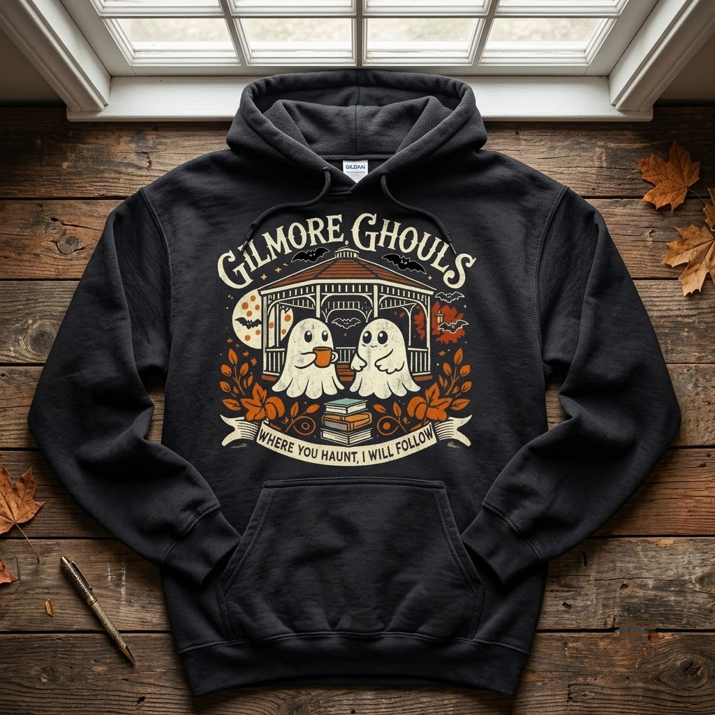 Gilmore Ghouls Shirt, Where You Haunt I Will Follow Sweatshirt, Cute Ghost Autumn Hoodie