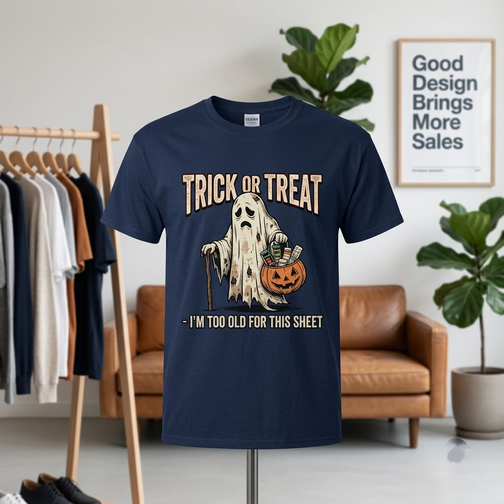 Trick Or Die Slasher Movie Halloween Hoodie - 80s Vintage Retro Horror Mask Graphic Sweatshirt