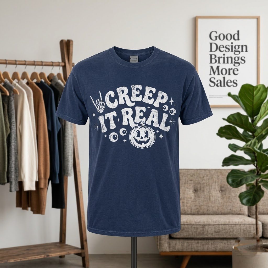 Creep It Real Vintage Halloween Hoodie - 1930s Rubber Hose Skeleton Hand Graphic Sweatshirt