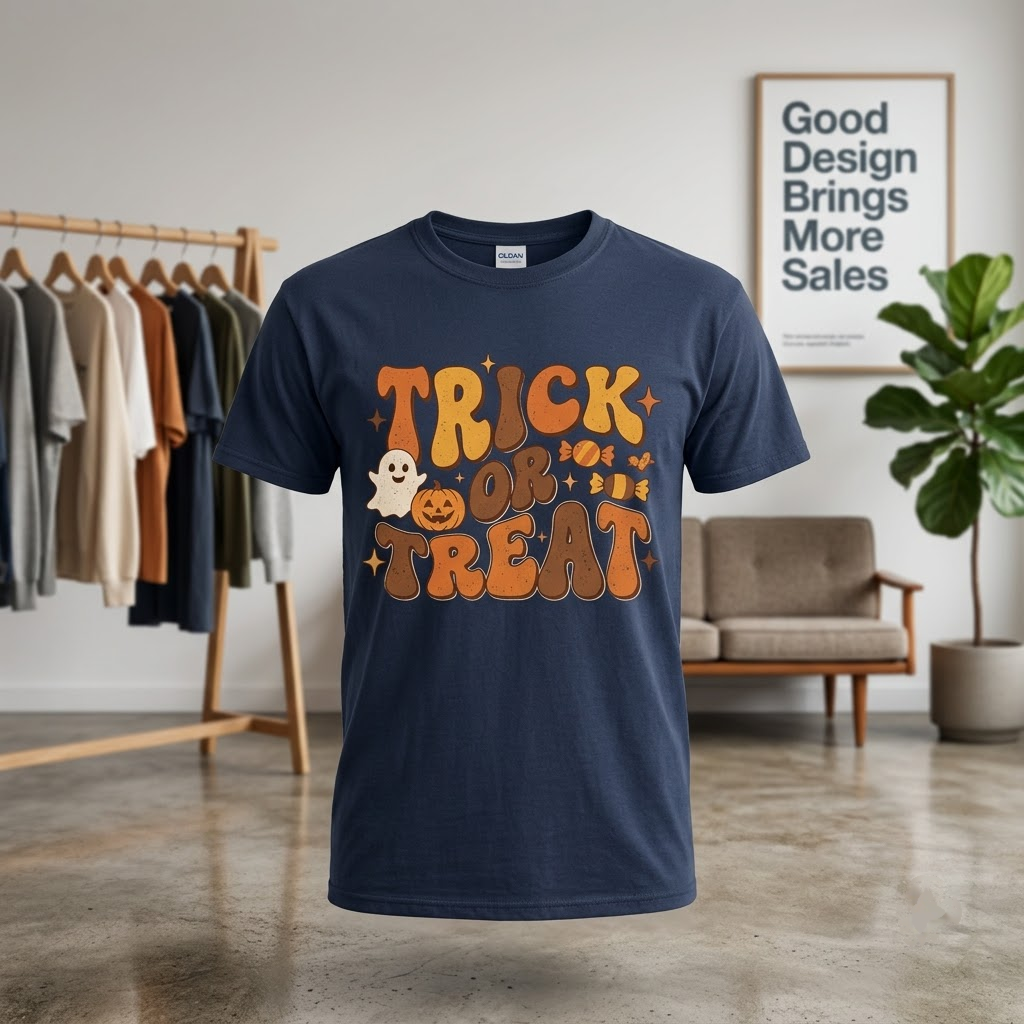 Vintage Rubber Hose Trick Or Treat Halloween Hoodie - 1930s Cartoon Spooky Icons Graphic Sweatshirt
