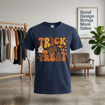 Vintage Rubber Hose Trick Or Treat Halloween Hoodie - 1930s Cartoon Spooky Icons Graphic Sweatshirt