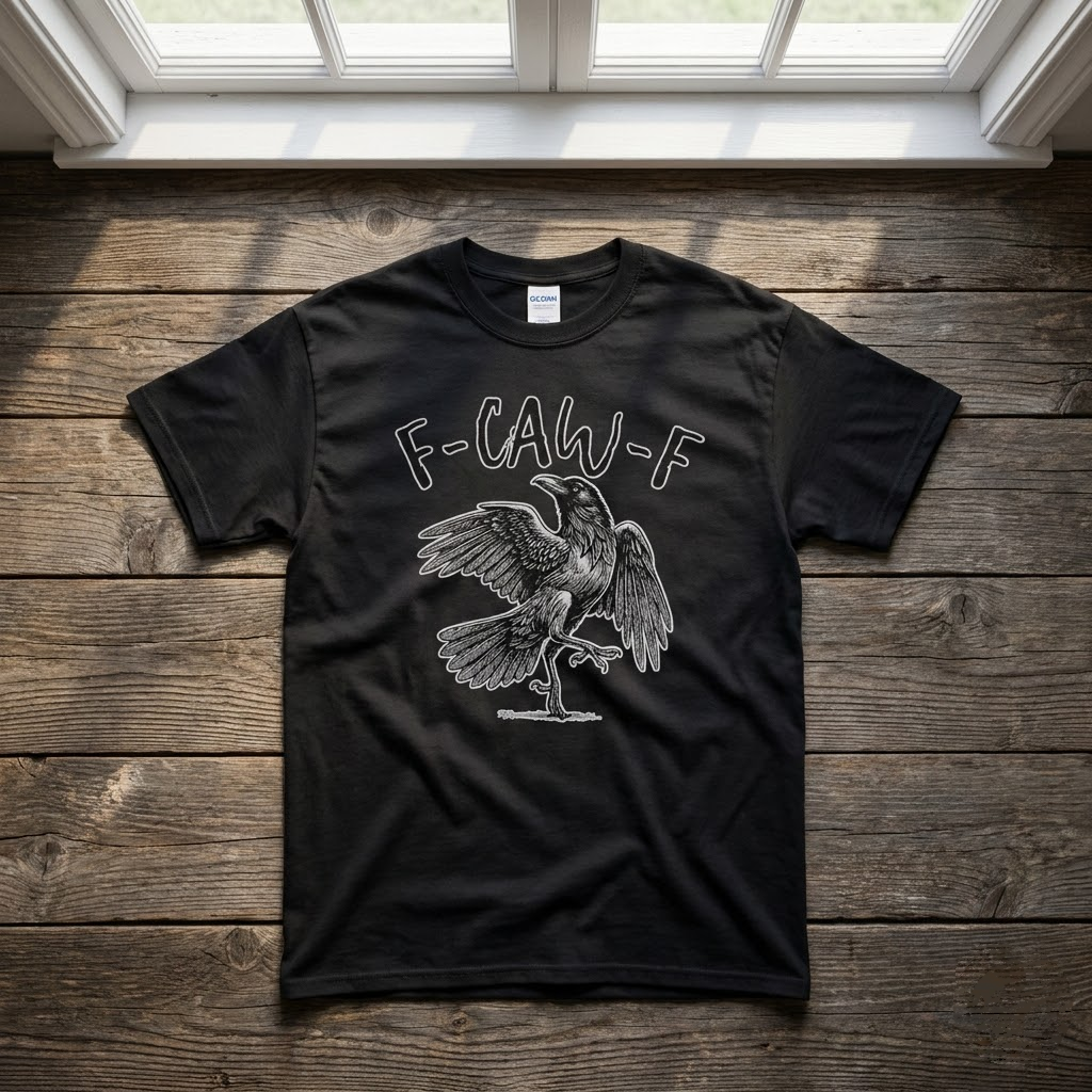 Vintage F Caw F Crow Shirt, Funny Sarcastic Bird Lover Sweatshirt, Retro Raven Graphic Hoodie
