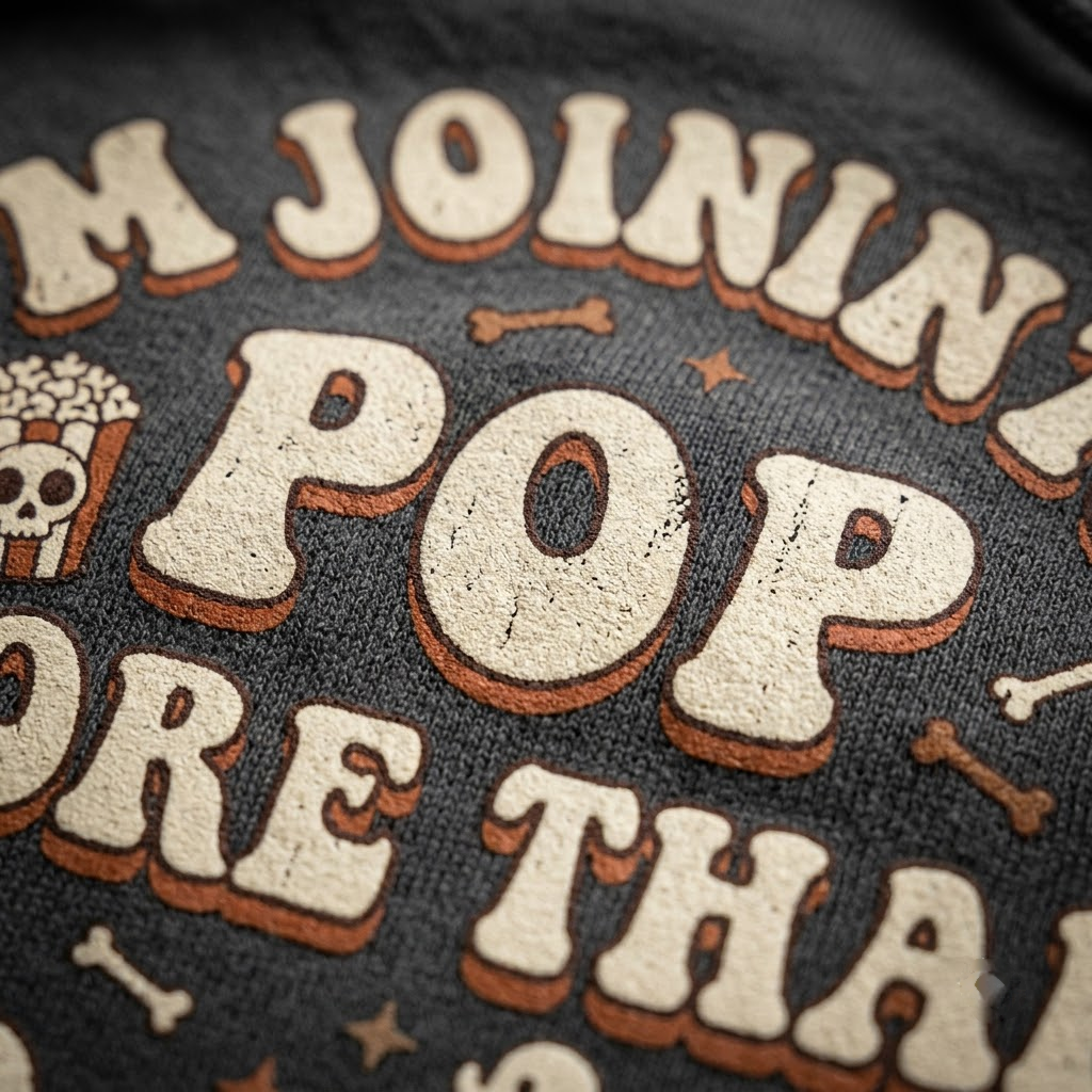 My Joints Pop More Than Popcorn Halloween Hoodie - Retro Funny Aging Skeleton Graphic Sweatshirt