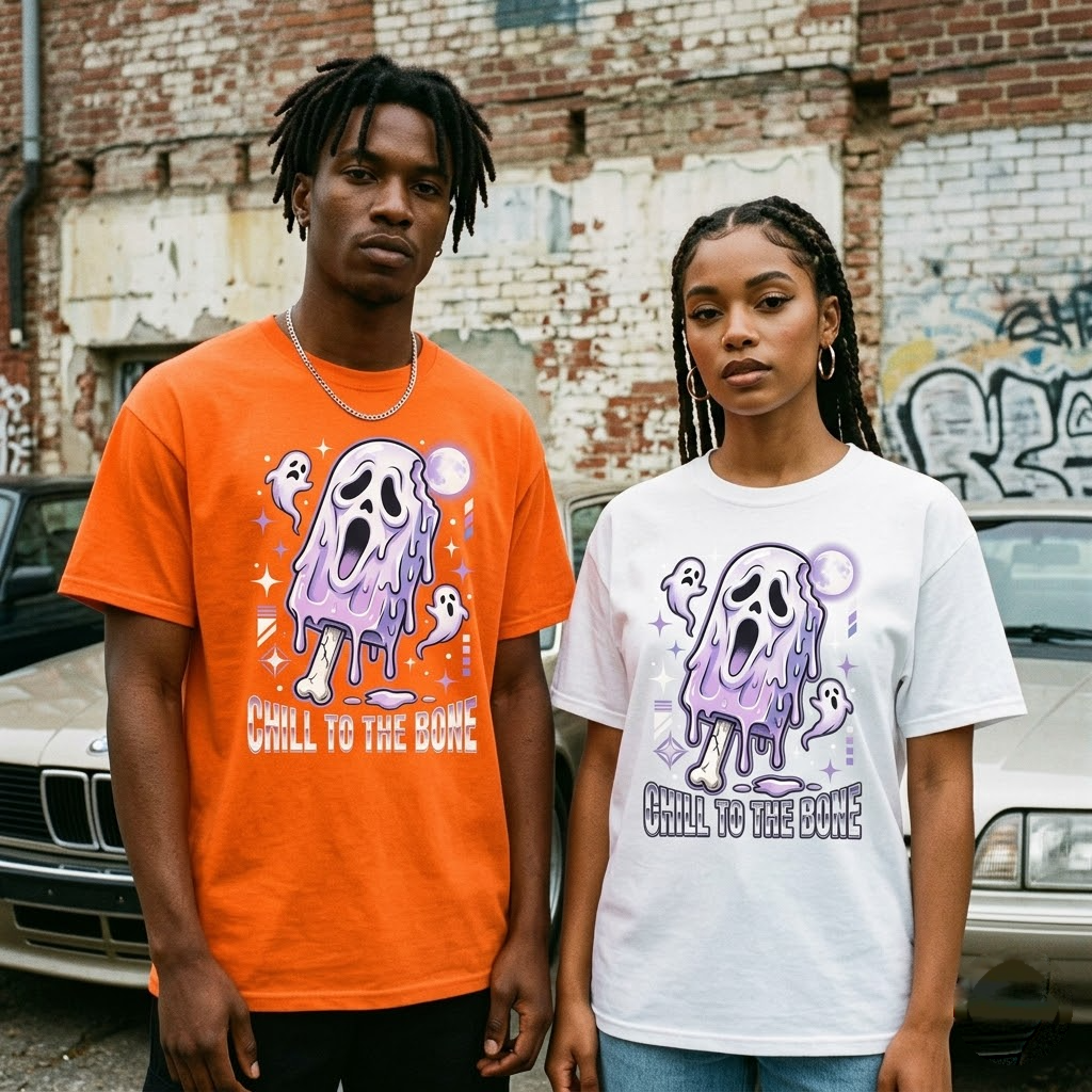 Chill To The Bone Melting Ghost Popsicle Halloween Hoodie - Y2K Cyber Drippy Streetwear Graphic Sweatshirt