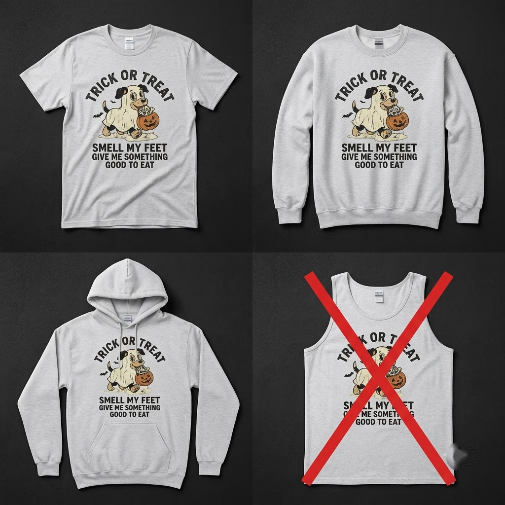 Trick Or Treat Give Me Bones Ghost Dog Halloween Hoodie - Vintage Rubber Hose Dog Mom Graphic Sweatshirt