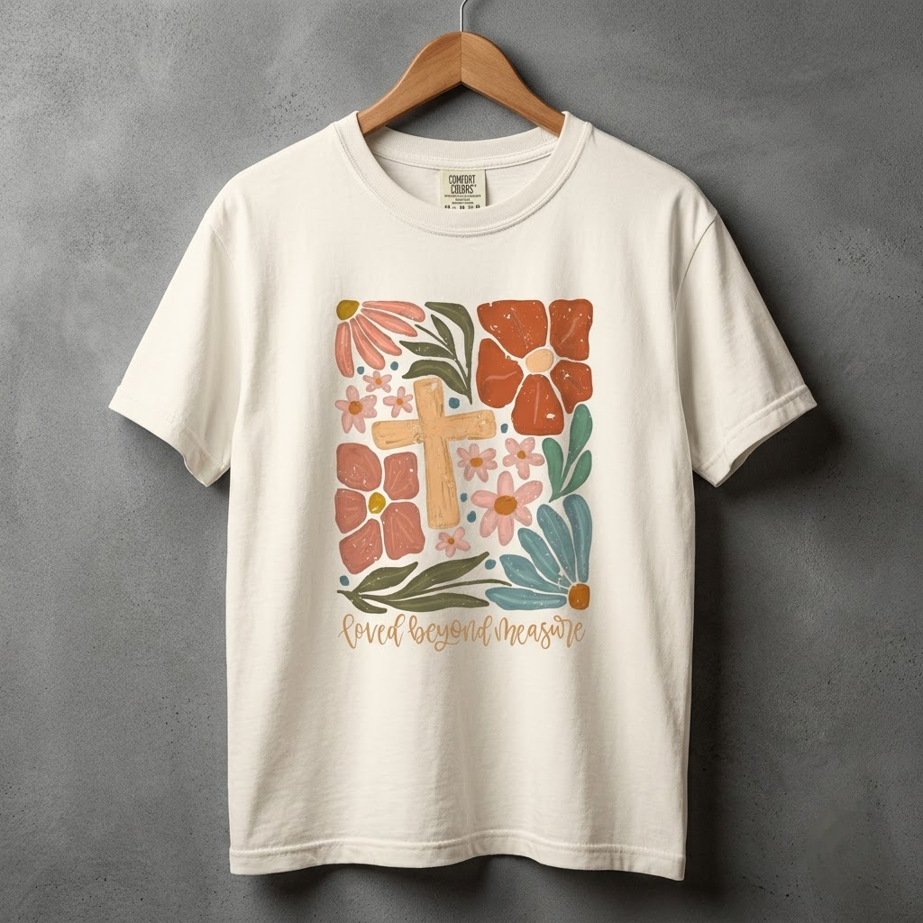 Floral Graphic Tee Comfort Colors Women's Shirt – Encouraging Quote Gift (T-Shirt, Sweatshirt, Hoodie)