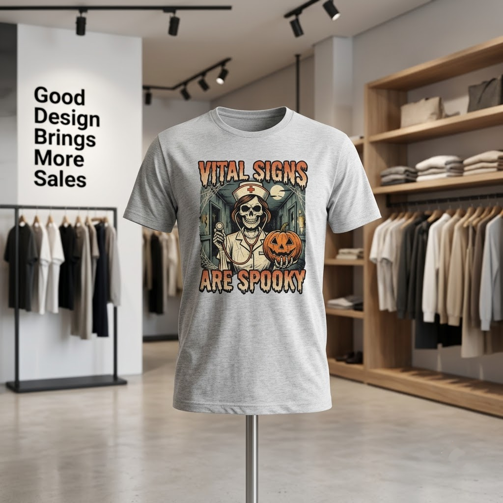 Vital Signs Are Spooky Shirt, Skeleton Nurse Halloween Jack O Lantern T-Shirt, Sweatshirt, Hoodie