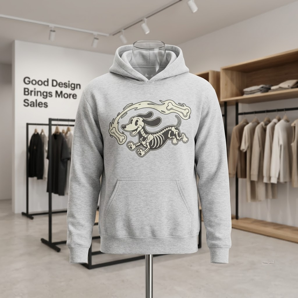 Vintage Skeleton Dog Shirt, Retro Cartoon Spooky Puppy Halloween T-Shirt, Sweatshirt, Hoodie