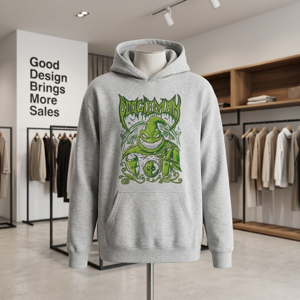 Vintage Heavy Metal Boogieman - Edgy Rock Band Spooky Monster T-Shirt, Sweatshirt, Hoodie