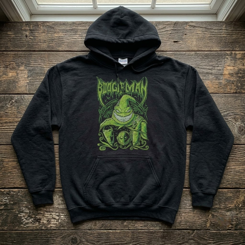 Vintage Heavy Metal Boogieman - Edgy Rock Band Spooky Monster T-Shirt, Sweatshirt, Hoodie