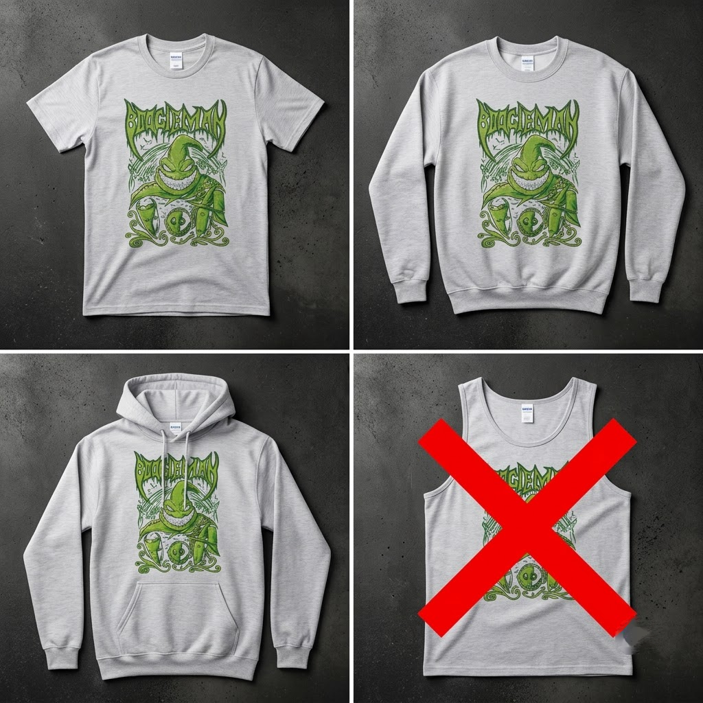 Vintage Heavy Metal Boogieman - Edgy Rock Band Spooky Monster T-Shirt, Sweatshirt, Hoodie