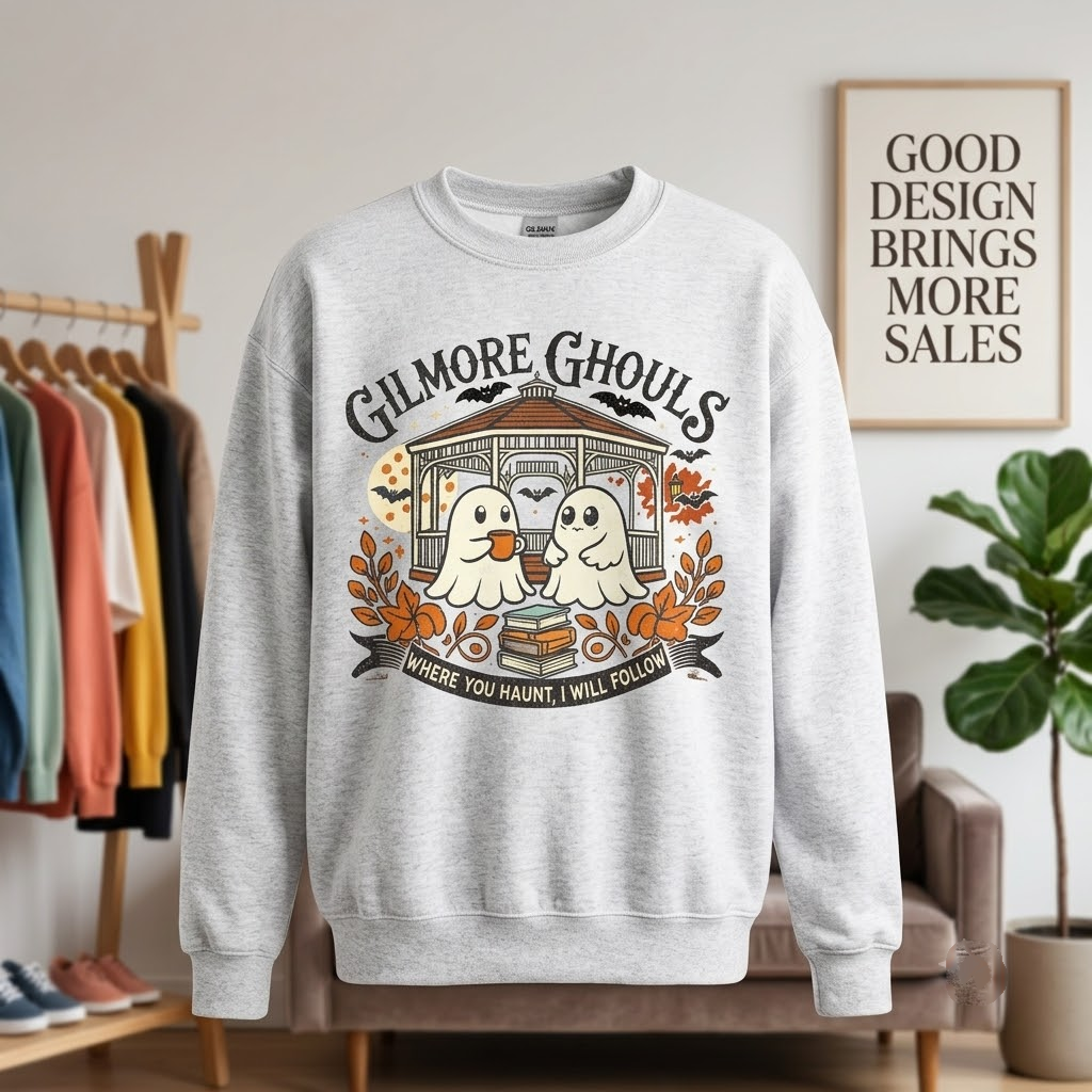 Gilmore Ghouls Shirt, Where You Haunt I Will Follow Sweatshirt, Cute Ghost Autumn Hoodie